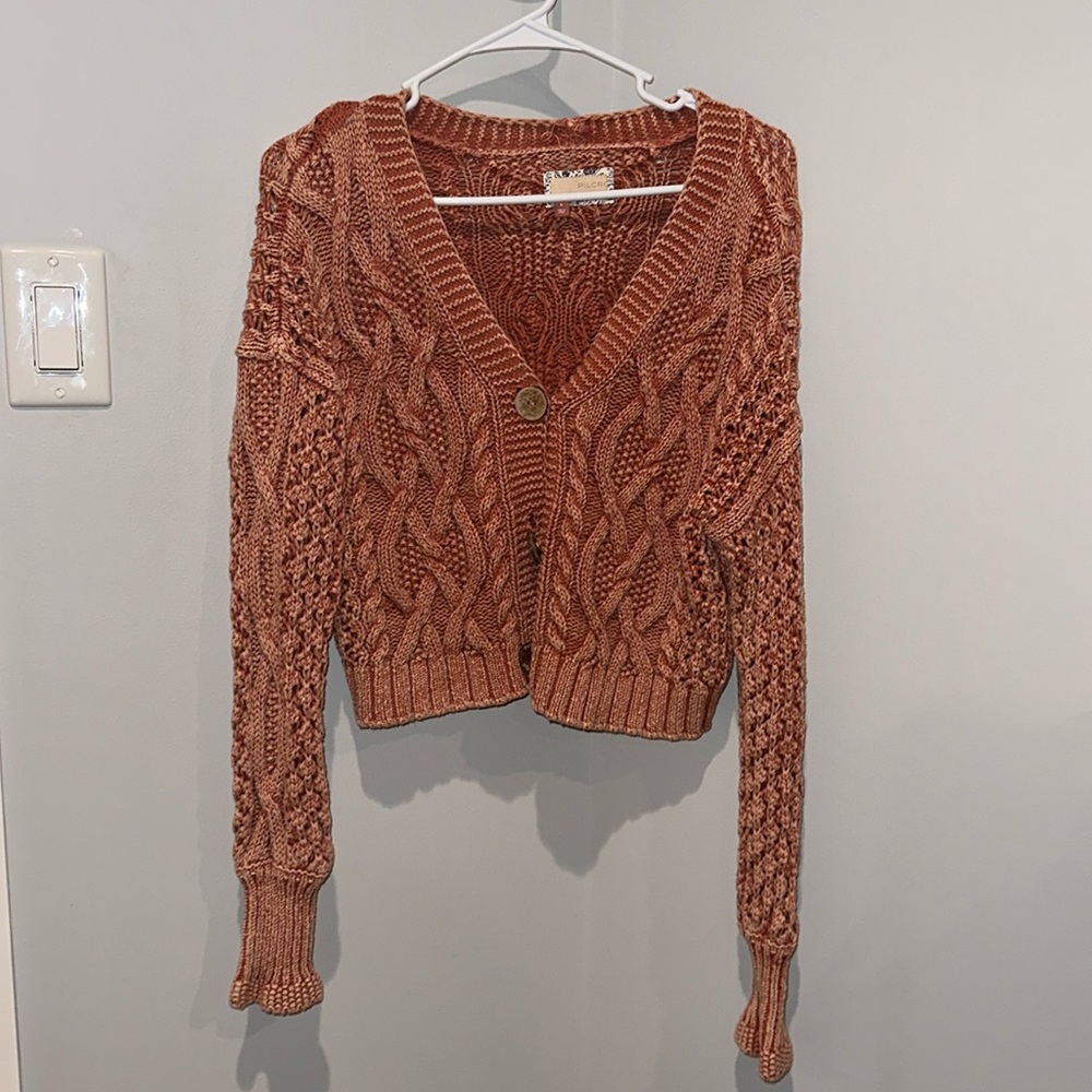 Anthropology Pilcro Pink Cardigan/ Sweater